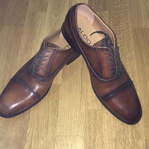 NWOT Men’s Aldo Brown Oxfords Sz. 9.5 (never worn)